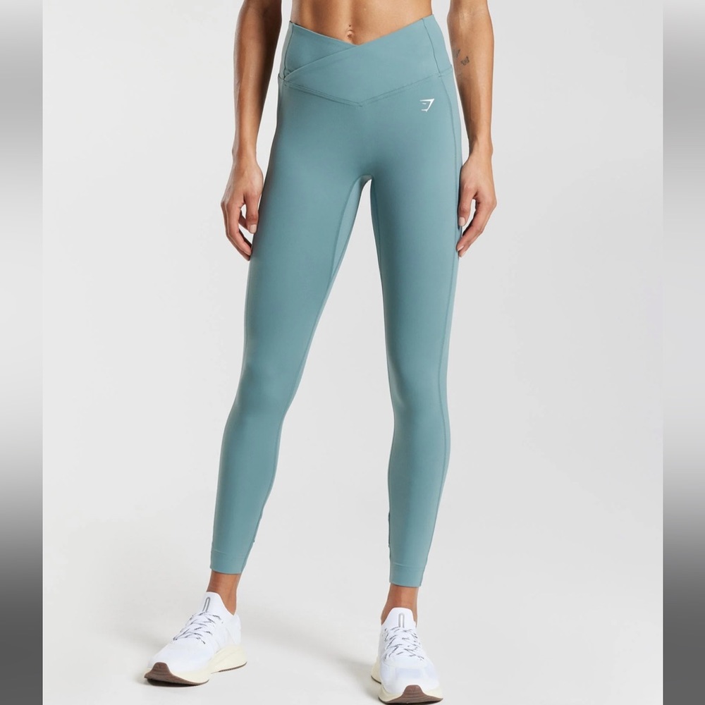 Gymshark Crossover Leggings - Thunder Blue